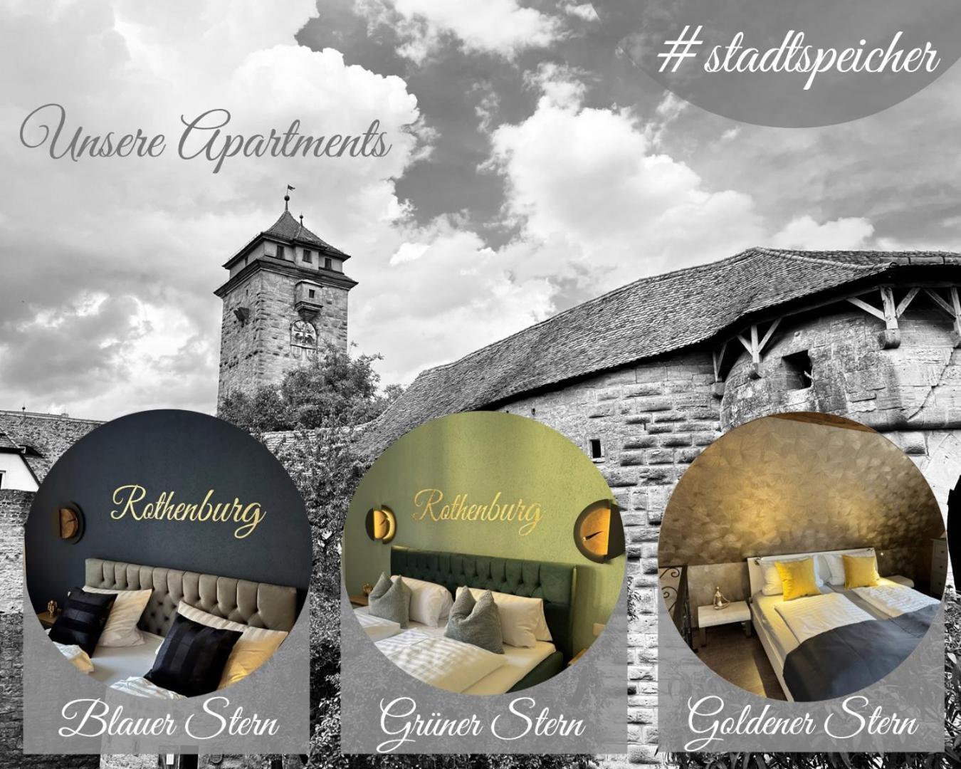 #Stadtspeicher - Gruener Stern Das Apartment Mitten In Der Altstadt Rothenburg ob der Tauber Eksteriør billede
